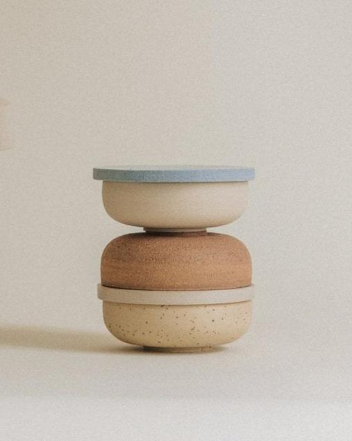 Tiny bowl in sand